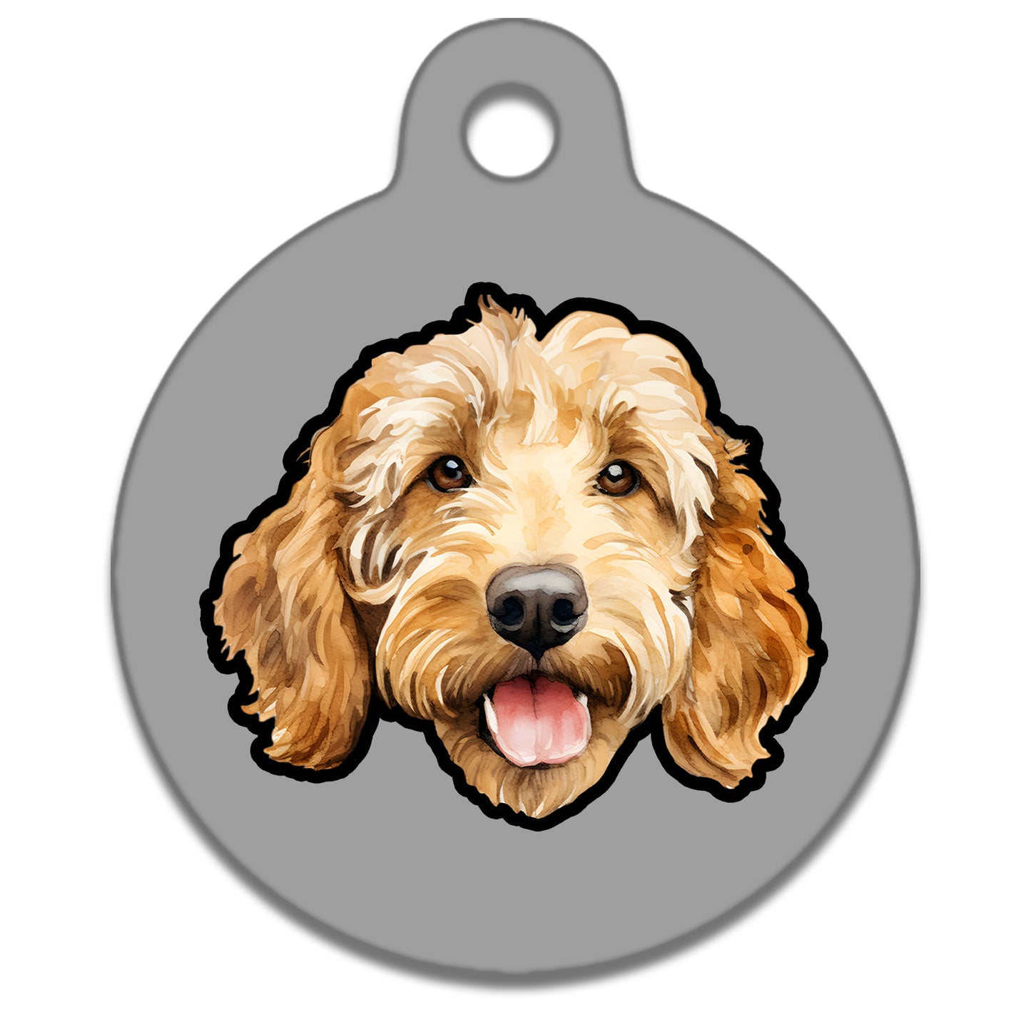 25mm Diameter Small Size - Doodle Dog