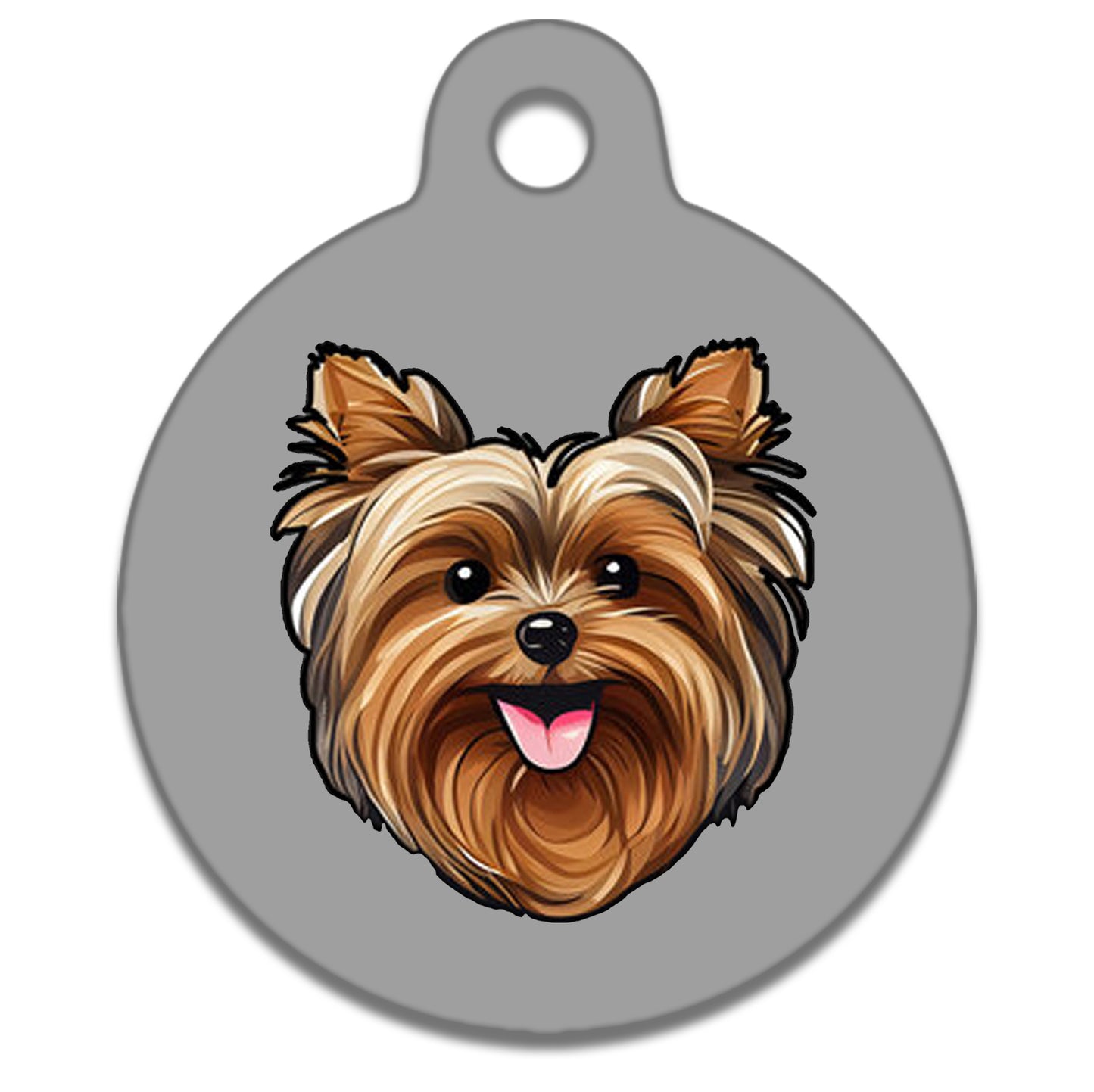 38mm Diameter Large Size - Yorkshire Terrier Dog