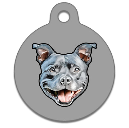 25mm Diameter Small Size - Staffie Dog