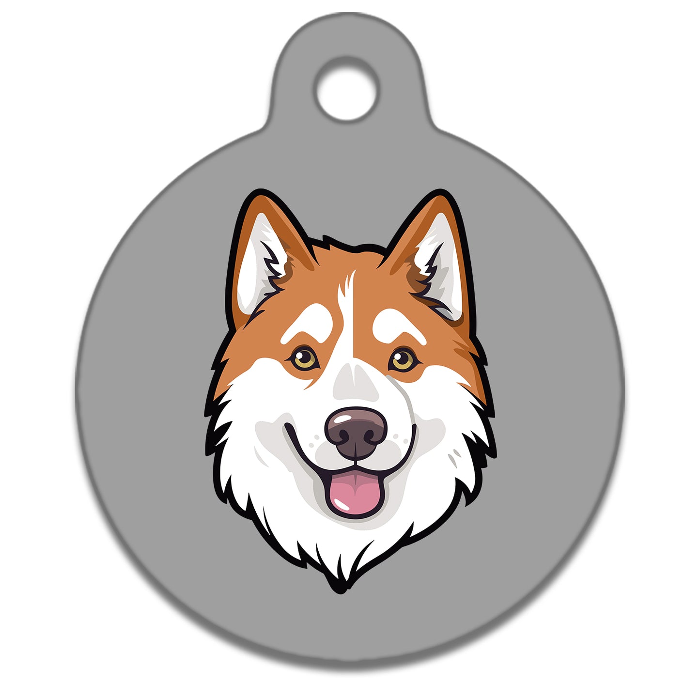 19mm Diameter Tiny Size - Husky Malamute Dog