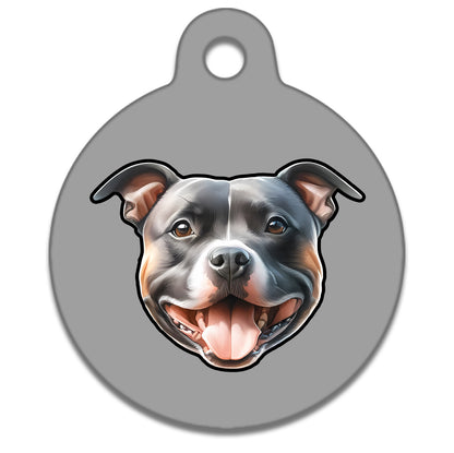 25mm Diameter Small Size - Staffie Dog