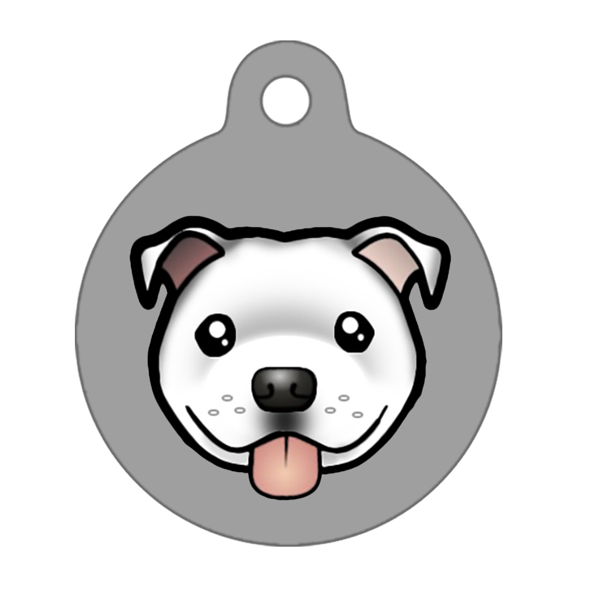 31mm Diameter Medium Size - Staffie Cartoon Dog