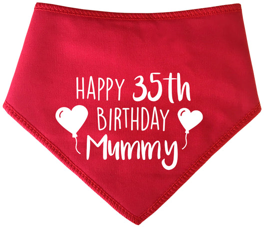 Happy Birthday Mummy With Any Age Dog Bandana