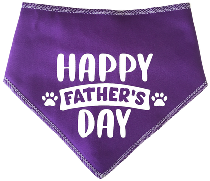 Happy Father's Day Banner Dog Bandana