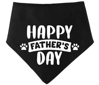 Happy Father's Day Banner Dog Bandana