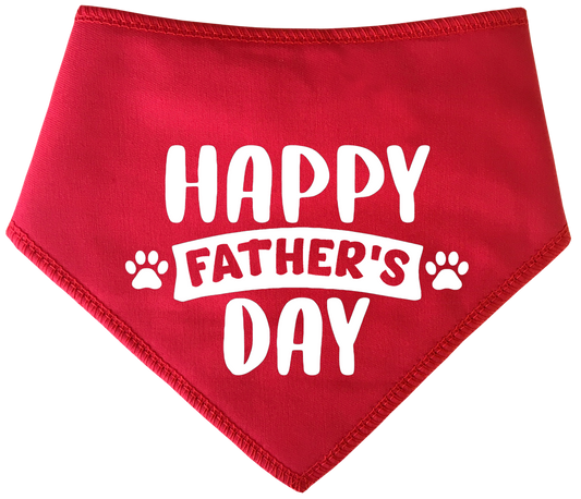 Happy Father's Day Banner Dog Bandana