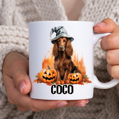 Halloween Is Better With A Cocker Spaniel Mug & Any Name Chocolate, Brown or Golden