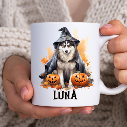 Halloween Is Better With A Husky Dog Mug & Any Name