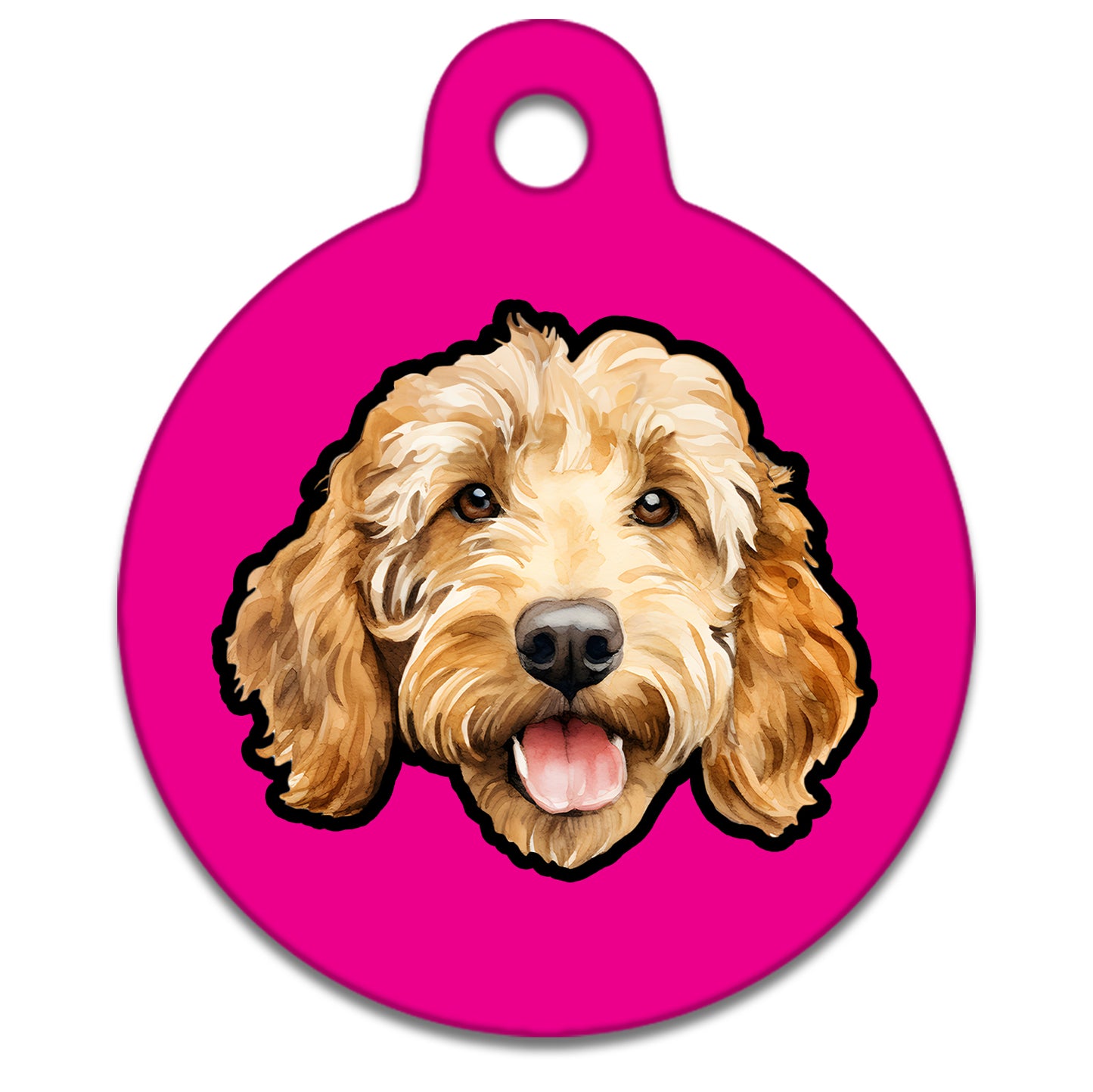 25mm Diameter Small Size - Doodle Dog