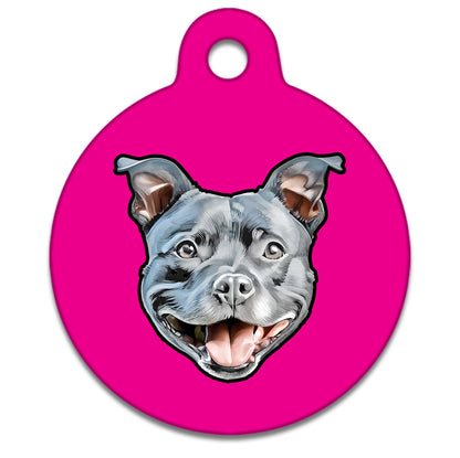 25mm Diameter Small Size - Staffie Dog