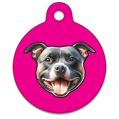 25mm Diameter Small Size - Staffie Dog