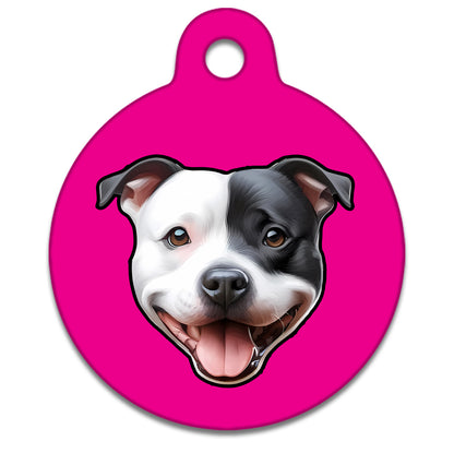 19mm Diameter Tiny Size - Staffie Dog