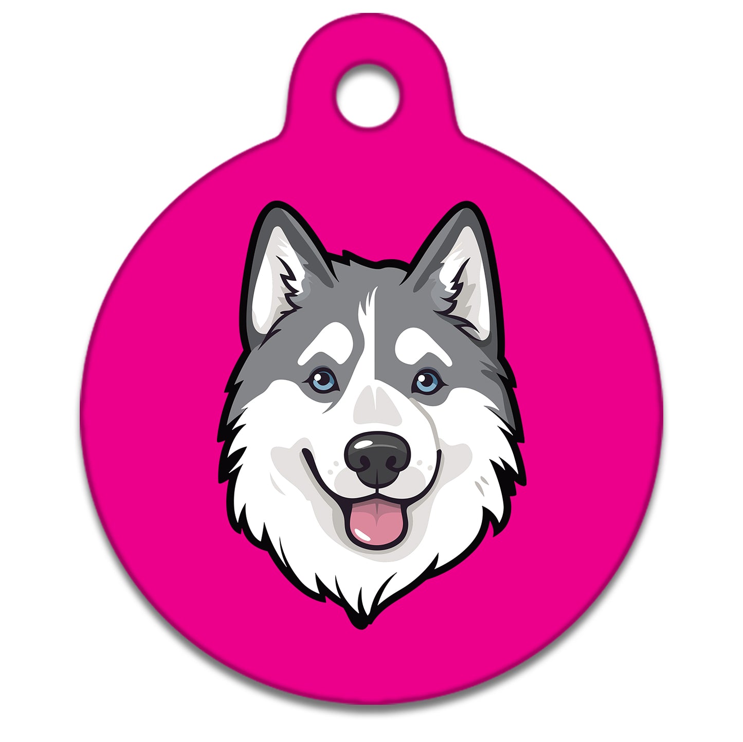 19mm Diameter Tiny Size - Husky Malamute Dog