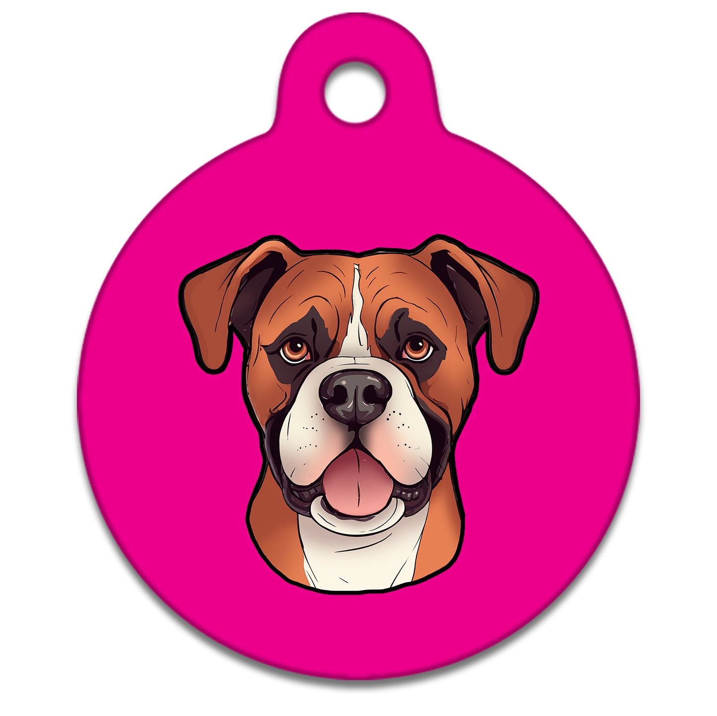 25mm Diameter Small Size - Boxer Dog