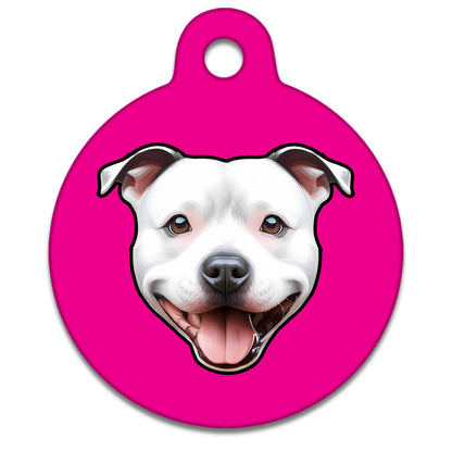 25mm Diameter Small Size - Staffie Dog