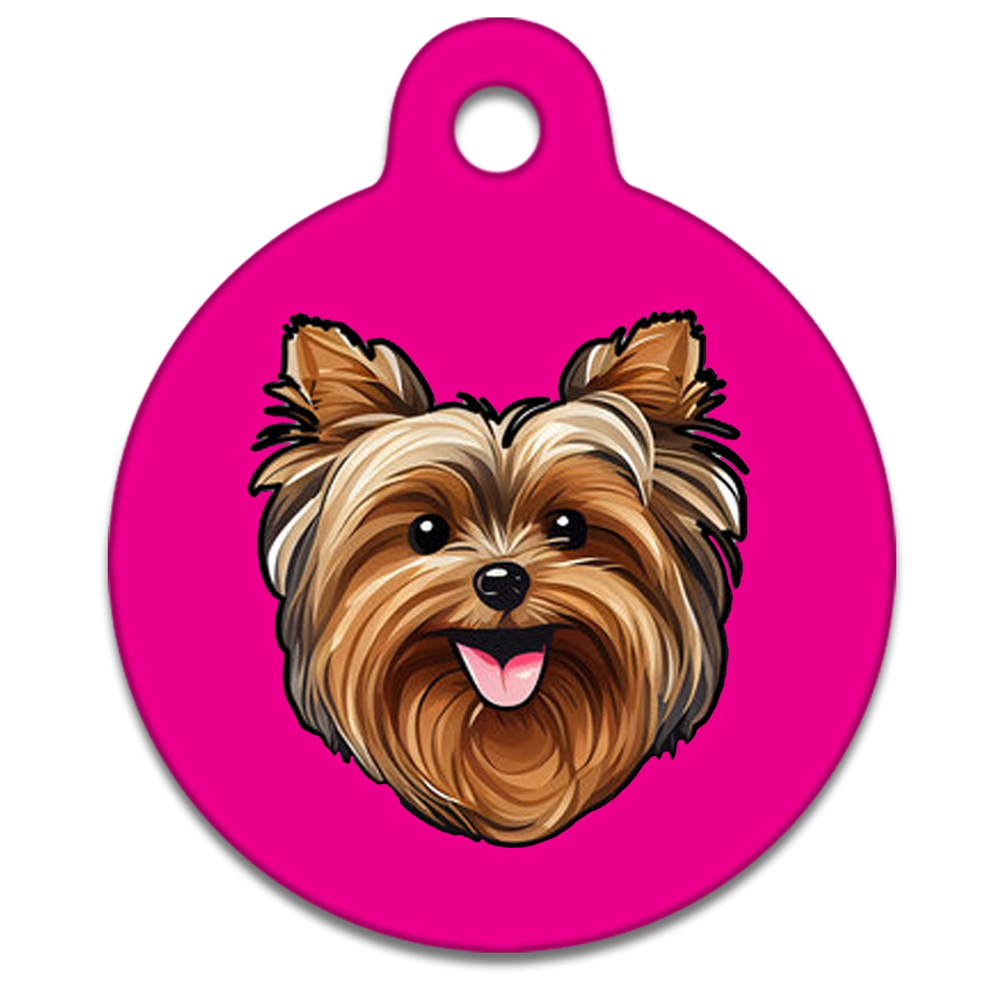 38mm Diameter Large Size - Yorkshire Terrier Dog