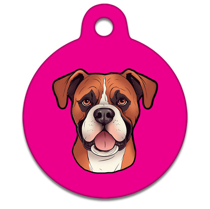 19mm Diameter Tiny Size - Boxer Dog