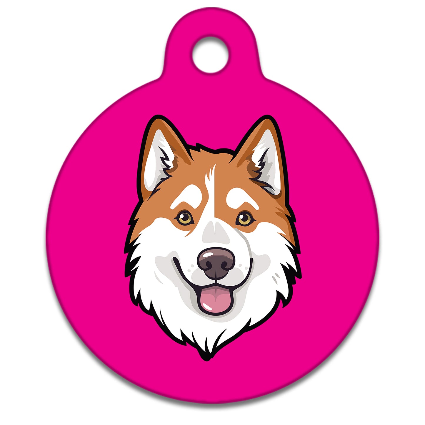 19mm Diameter Tiny Size - Husky Malamute Dog