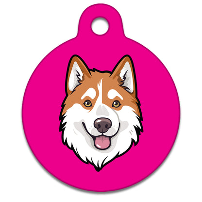 19mm Diameter Tiny Size - Husky Malamute Dog