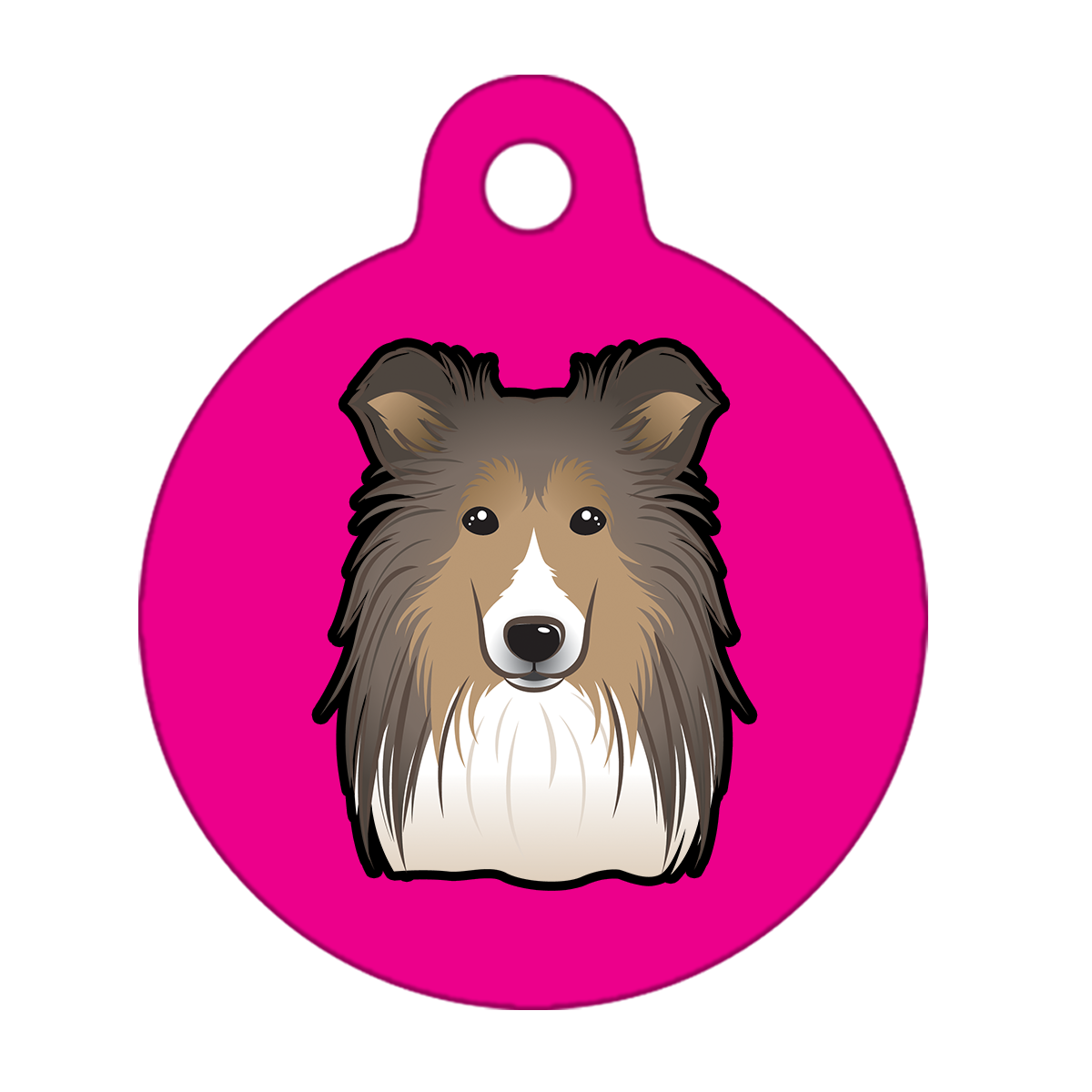 19mm Diameter Tiny Size - Shetland Dog