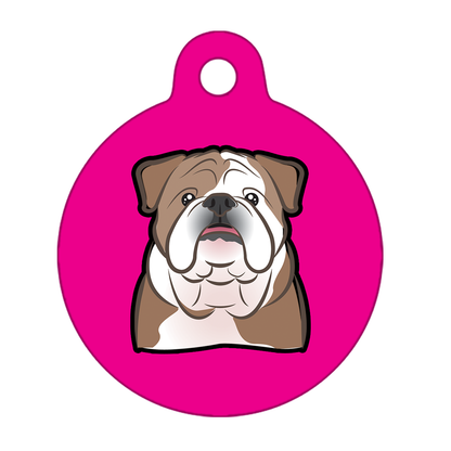 19mm Diameter Tiny Size - Bulldog Dog