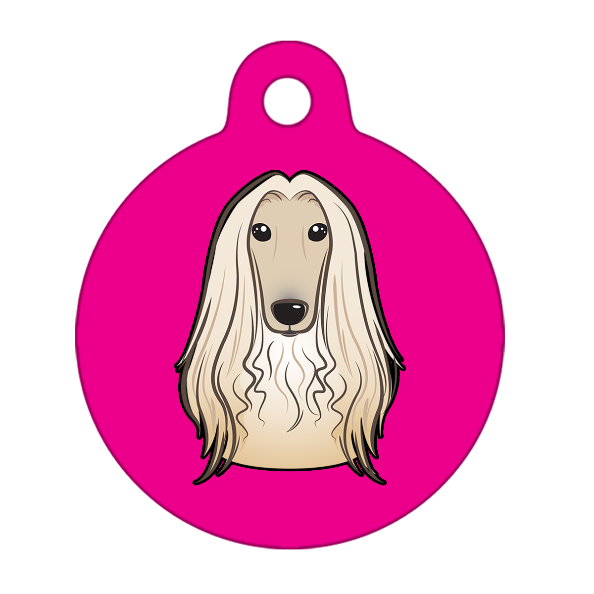 31mm Diameter Medium Size - Afghan Hound Dog