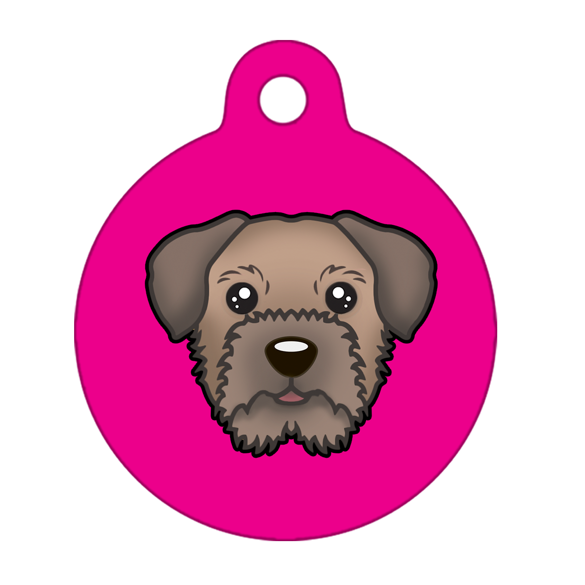 31mm Diameter Medium Size - Border Terrier Dog