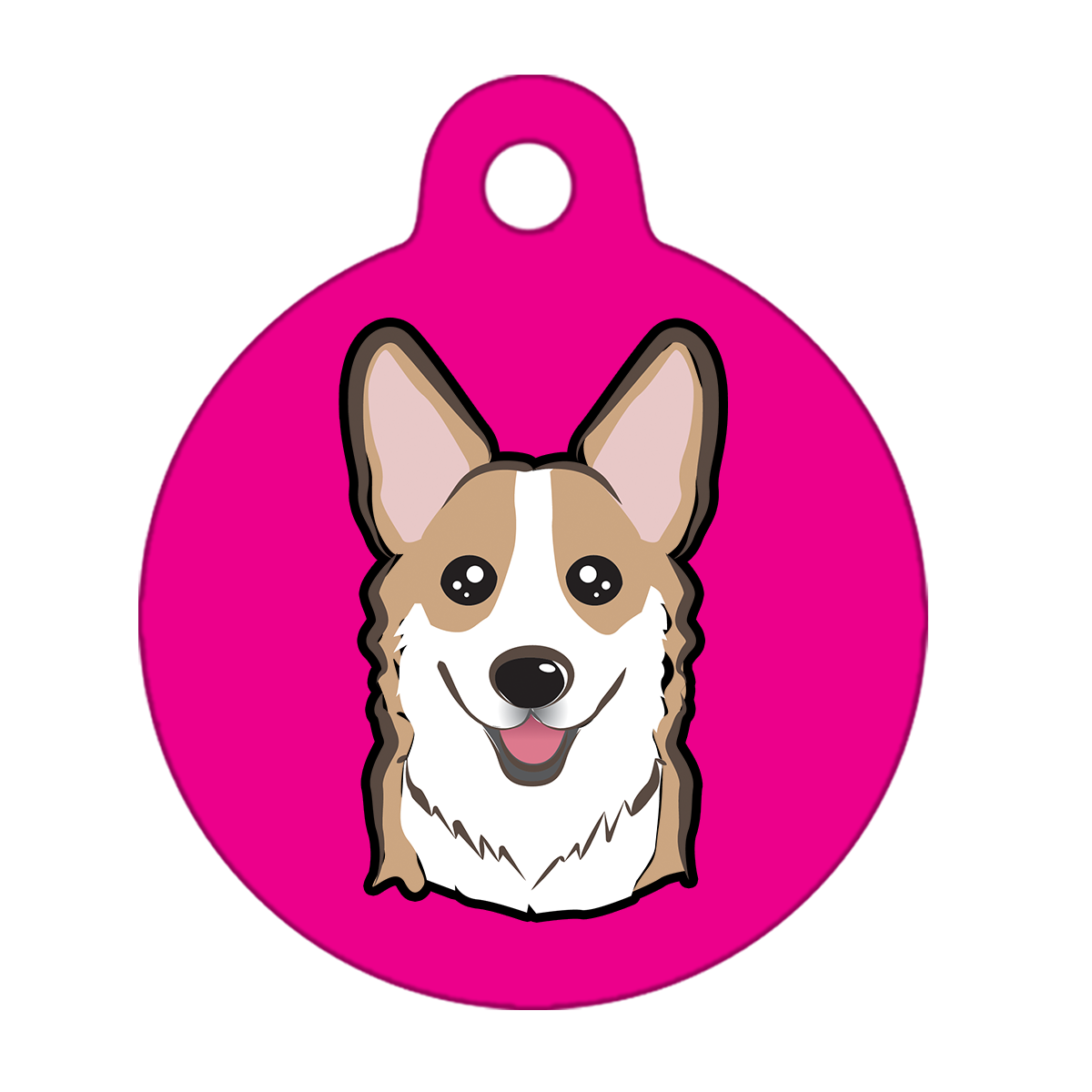 19mm Diameter Tiny Size - Corgi Dog