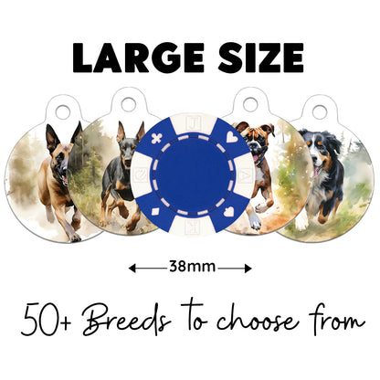 Woodland Running Dog Tag