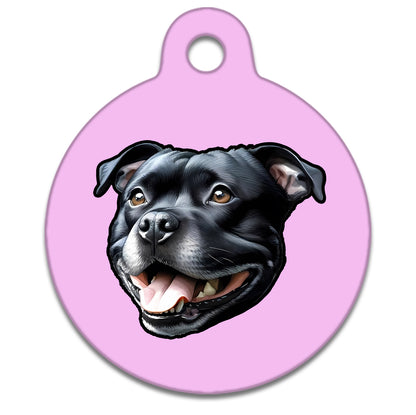 25mm Diameter Small Size - Staffie Dog