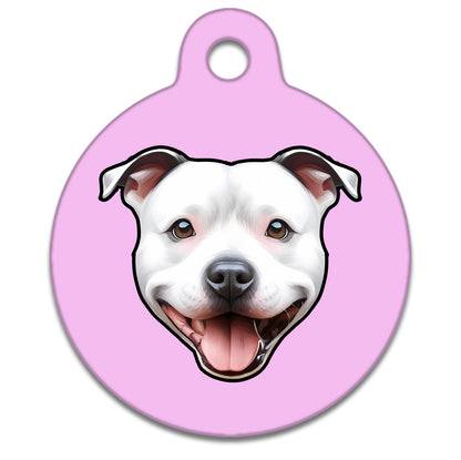 25mm Diameter Small Size - Staffie Dog
