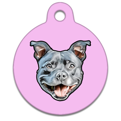 25mm Diameter Small Size - Staffie Dog