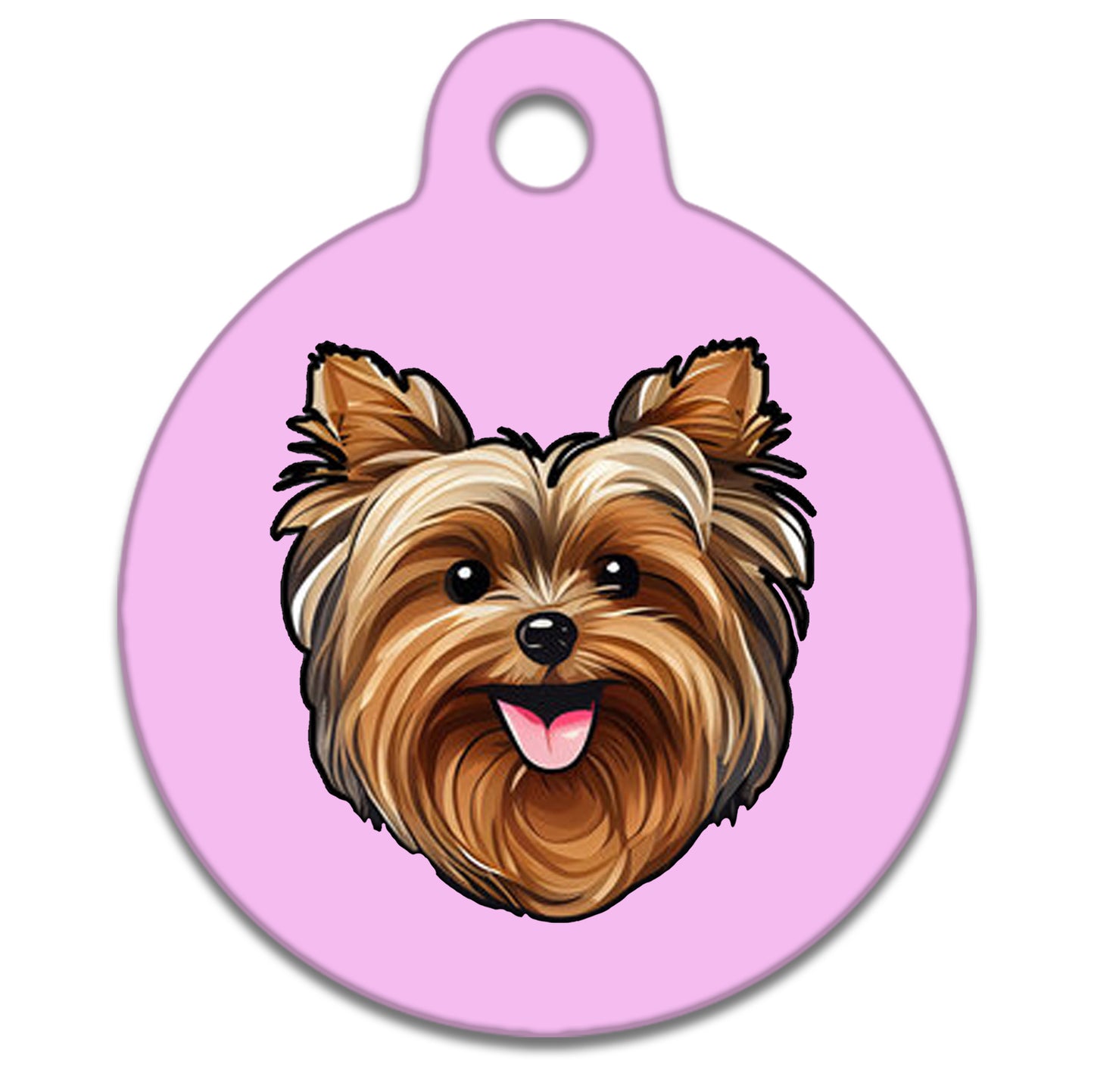 38mm Diameter Large Size - Yorkshire Terrier Dog