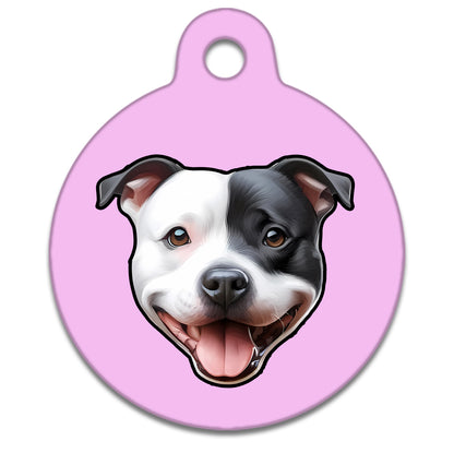 19mm Diameter Tiny Size - Staffie Dog