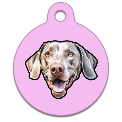 25mm Diameter Small Size - Weimaraner Dog