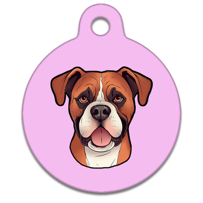 19mm Diameter Tiny Size - Boxer Dog
