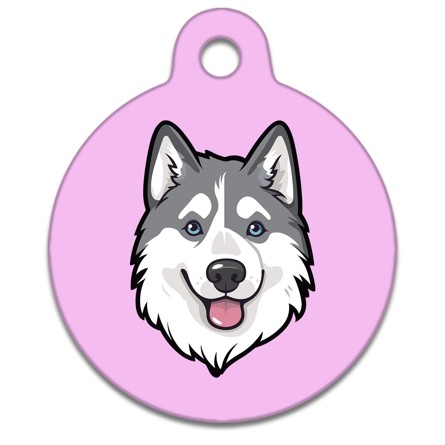 19mm Diameter Tiny Size - Husky Malamute Dog