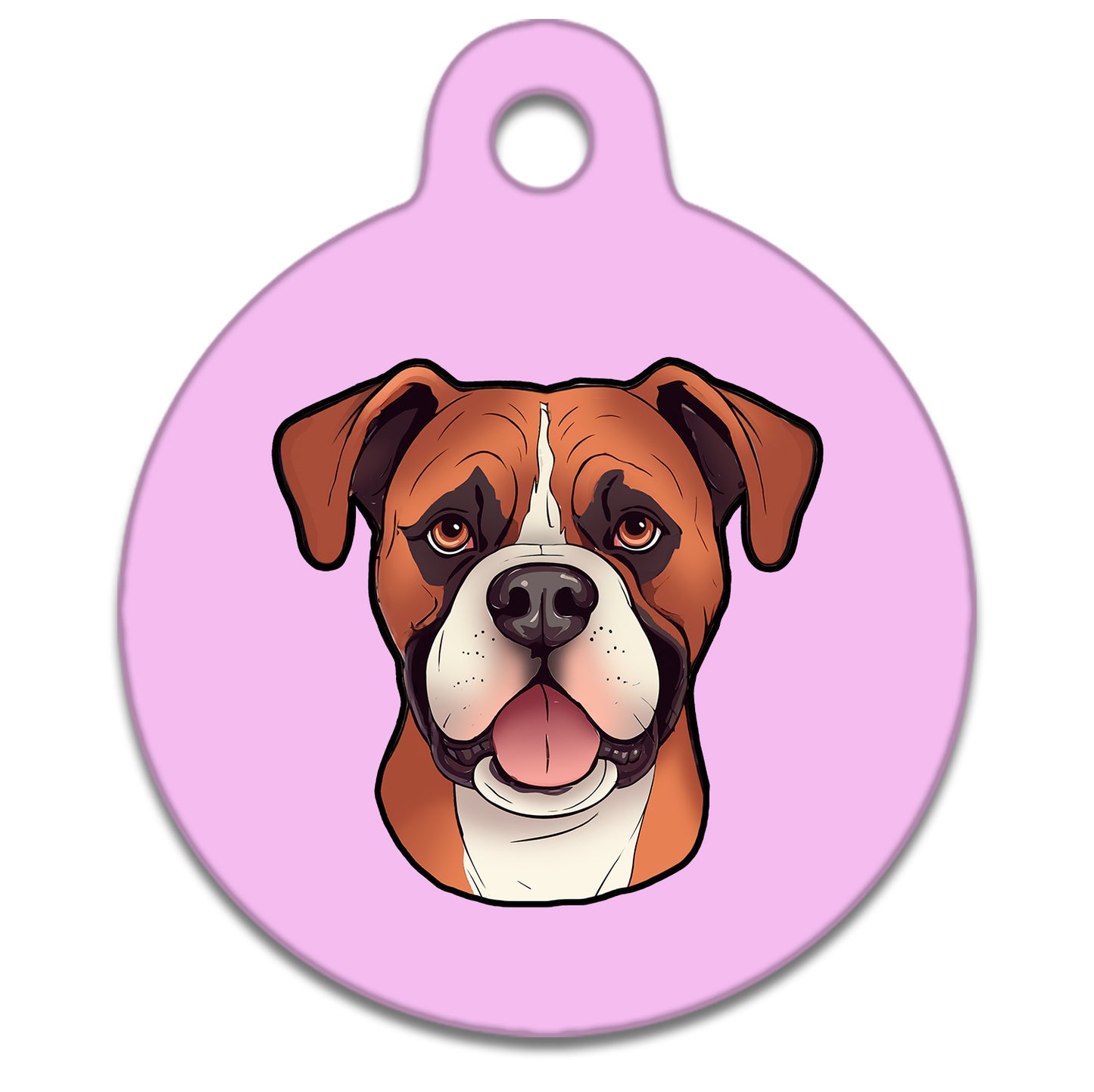 25mm Diameter Small Size - Boxer Dog