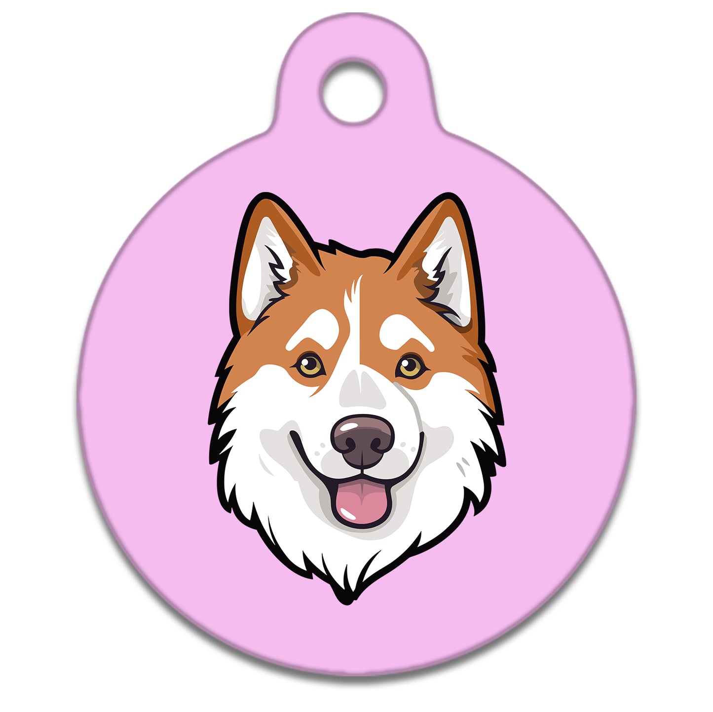 19mm Diameter Tiny Size - Husky Malamute Dog