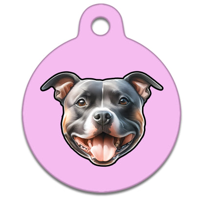 25mm Diameter Small Size - Staffie Dog