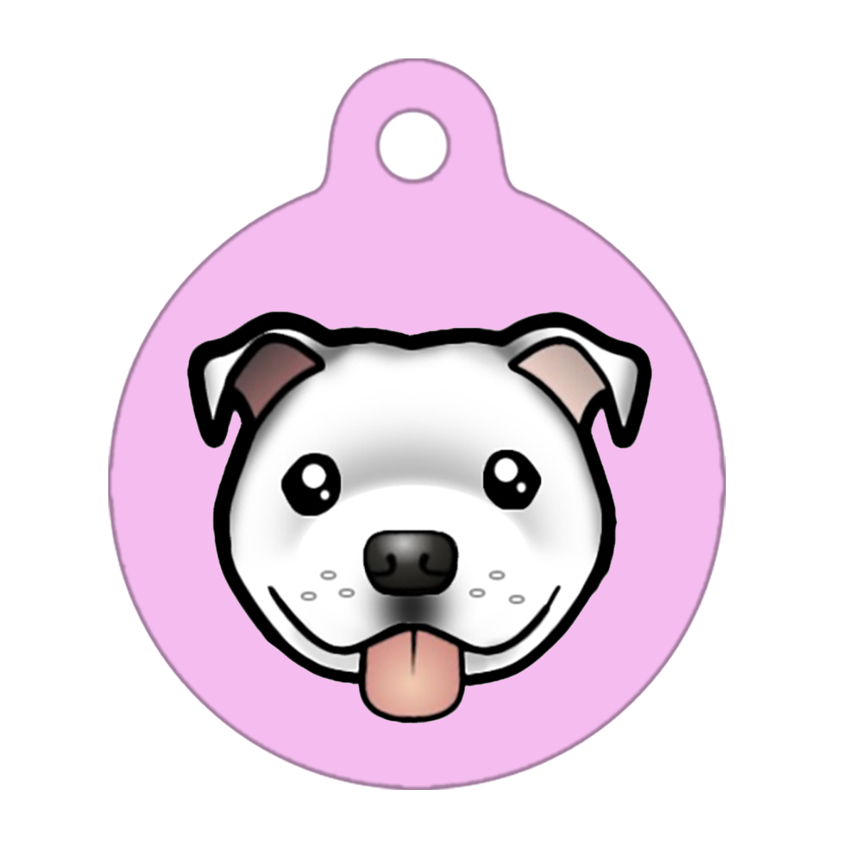 31mm Diameter Medium Size - Staffie Cartoon Dog