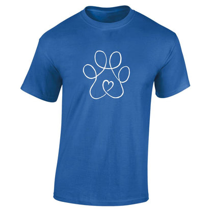 Line Paw Heart T-Shirt