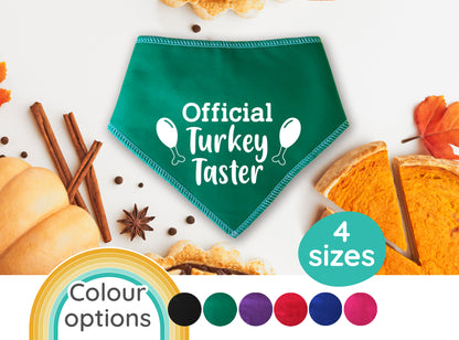 Official Turkey Taster Dog Bandana