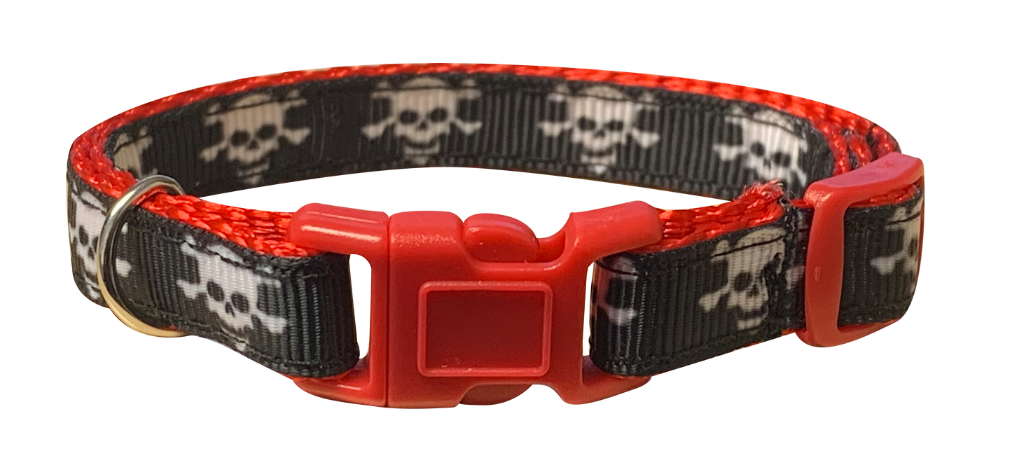 Pirate Skull & Cross Bones Cat Collar