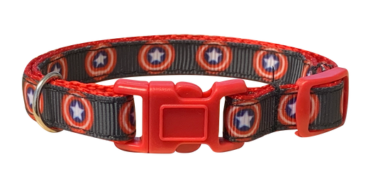 Captain America Cat Collar