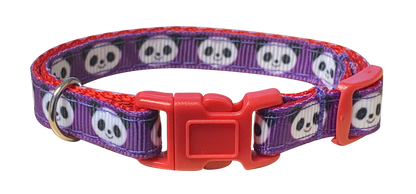 Purple Panda Cat Collar