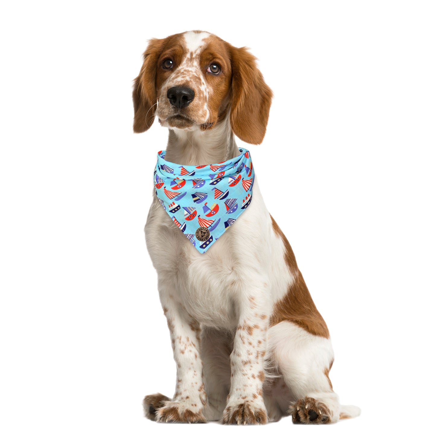 The Cowes - Sail Boats Tied Dog Bandana