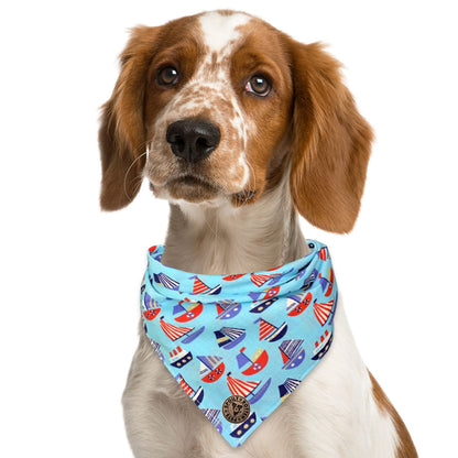 The Cowes - Sail Boats Tied Dog Bandana