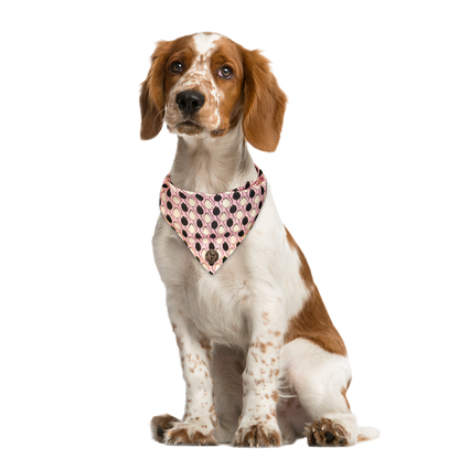The Shrewsbury - Mice Pink Tied Dog Bandana