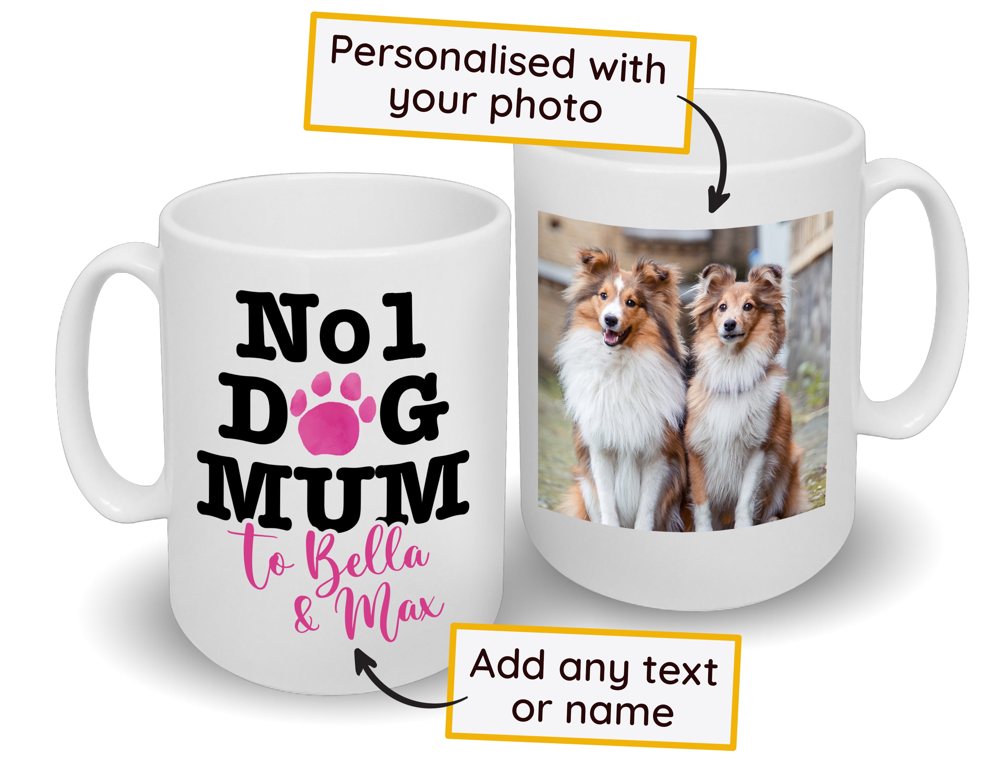Personalised dog deals mum mug